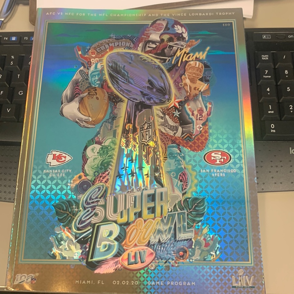 Super Bowl LIV Program. Chiefs vs. 49ers.